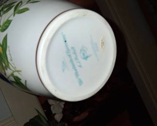 A.J. Rudisill The Bluebirds of Summer Porcelain Vase third image