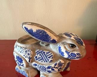 Nancy Lopez Ceramic Rabbit Planter