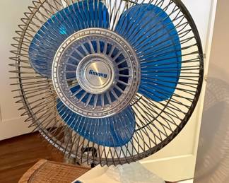 Vintage Galaxy Oscillating Desk Fan
