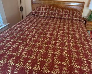MidCentury Modern Walnut Veneer FullSize Bed Frame second image
