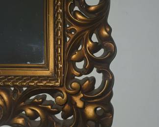 Vintage Rococo Style Gilt Wall Mirror second image