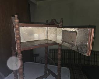Antique CopperLined Humidor Smoking Stand third image