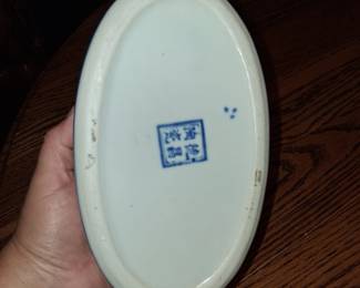 Jingdezhen Blue and White Porcelain Rabbit Trinket Box second image