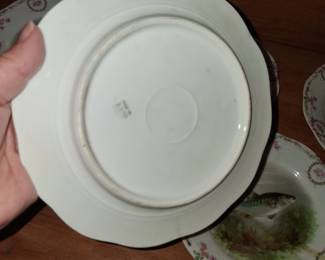 Set of Antique Carlsbad Austria Porcelain Fish Plates second image