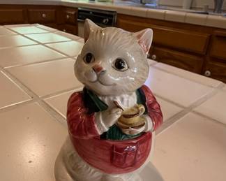 Vintage Fitz  Floyd Kittens of Knightsbridge Cat Cookie Jar