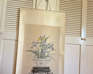 Vintage Japanese Iris Kakejiku Scroll fifth image