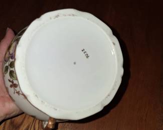 Vintage Lenwile Ardalt Floral Porcelain Covered Sugar Bowl third image