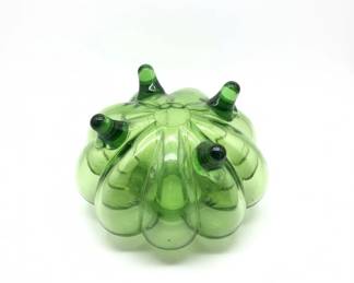 Vintage Indiana Glass Lotus Petal Footed Bowl second image