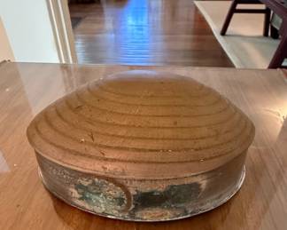Vintage Brass Clam Shell Keepsake Box