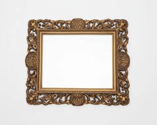 Vintage Rococo Style Gilt Wall Mirror
