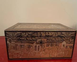 Export Lacquer Tea Caddy