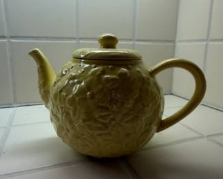 Bordallo Pinheiro Yellow Floral Teapot