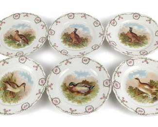 Zeh Scherzer  Co. Game Bird Plates
