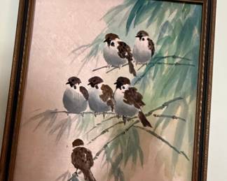 Didenschang Watercolor Painting of Sparrows third image