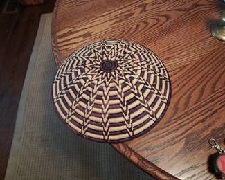 HandWoven Decorative Coil Basket second image
