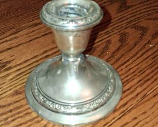 Sterling Silver Weighted Candlestick