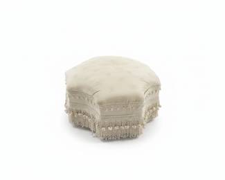 VictorianStyle Upholstered Footstool