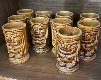 Vintage Leilani Hawaiian Rum Tiki Mugs