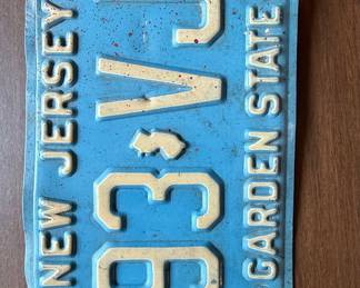 Vintage New Jersey Garden State License Plate