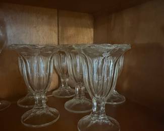 Vintage Tulip Sundae Glasses