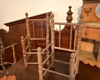 Vintage Spool-Turned Doll Chairs