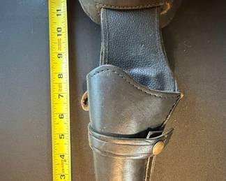 Vintage Leather Cartridge Belt and Holster