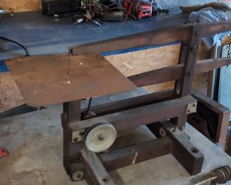 Vintage Homemade Wooden Scroll Saw
