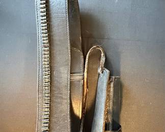 Vintage Leather Cartridge Belt and Holster
