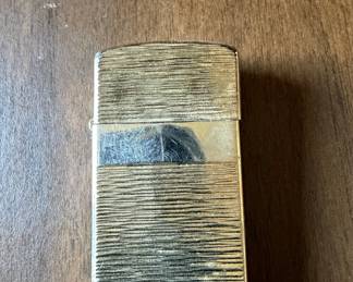 Vintage Zippo Horizontal Bark Slim Lighter
