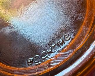 Vintage Bormioli Amber Glass Ashtray