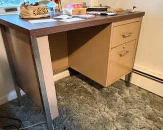 Vintage Metal Tanker Desk