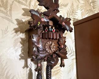 Vintage Anton Schneider Black Forest Cuckoo Clock