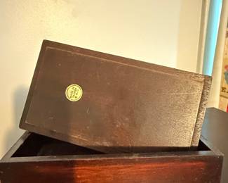 Vintage Wooden Car Figurine on Box