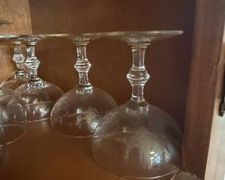 Vintage Libbey Georgian Champagne Coupe Glasses