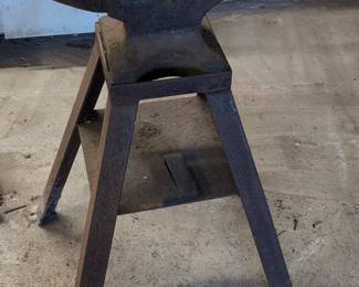 Vintage Blacksmith Anvil on Steel Stand