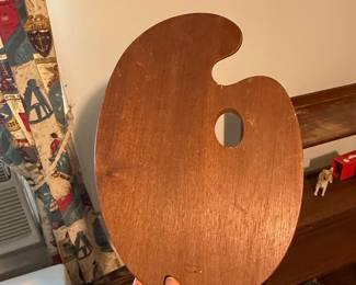 Vintage Weber Wooden Artist's Palette
