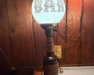 Vintage Early Times Whiskey Bottle Lamp