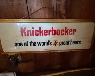 Vintage Ruppert Knickerbocker Beer Sign