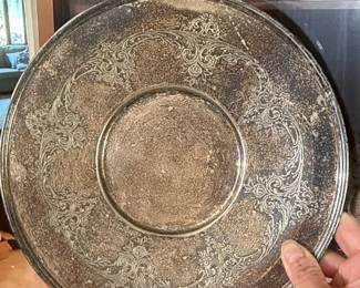 Vintage Silver Plated Charger Plate