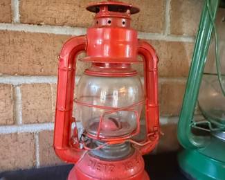 Vintage Dietz Comet No. 50 Red Kerosene Lantern