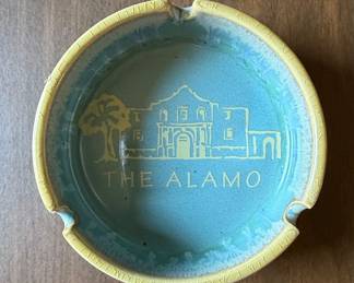 Vintage The Alamo Ceramic Ashtray