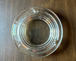 Vintage Clear Glass Ashtray