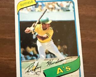 1980 Topps #482 Rickey Henderson Rookie Card