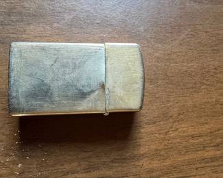 Vintage Zippo Horizontal Bark Slim Lighter