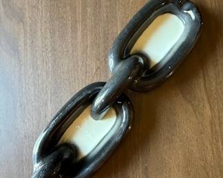 Vintage Ceramic Chain Link Ashtrays