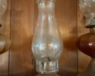 Vintage Clear Glass Oil Lamp Chimney