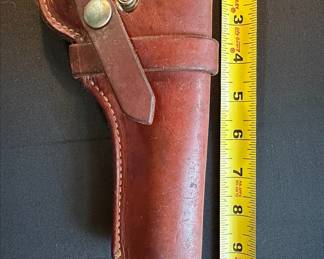 Vintage Leather Revolver Holster