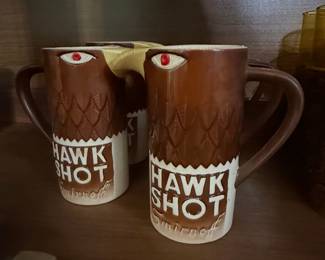 Vintage 1970s Smirnoff Hawk Shot Ceramic Mug