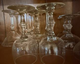 Vintage Libbey Georgian Clear Glass Stemware