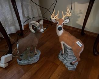 RAM AND DEER FIGURE
